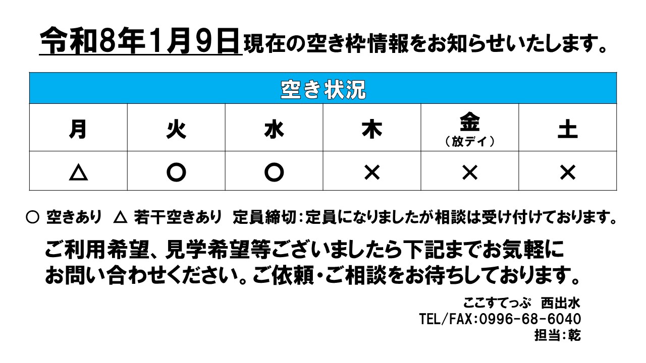 ここ西出水１月